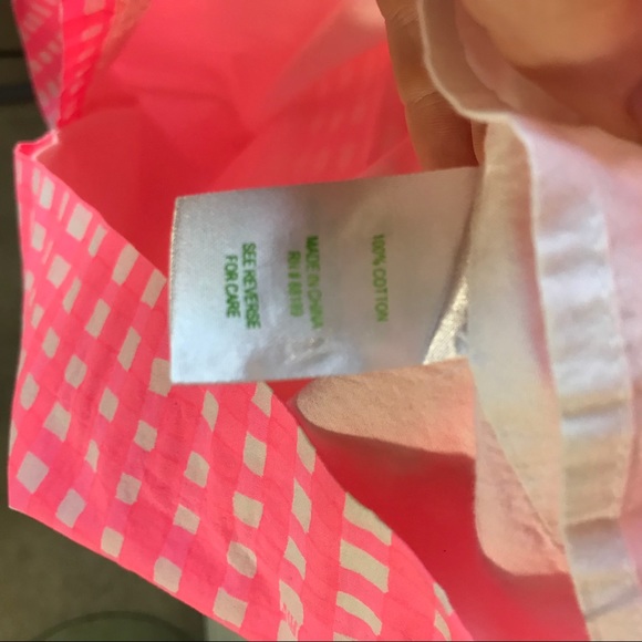 Lilly Pulitzer Bethany Dress Tie Back Gingham Pink - Picture 6 of 8